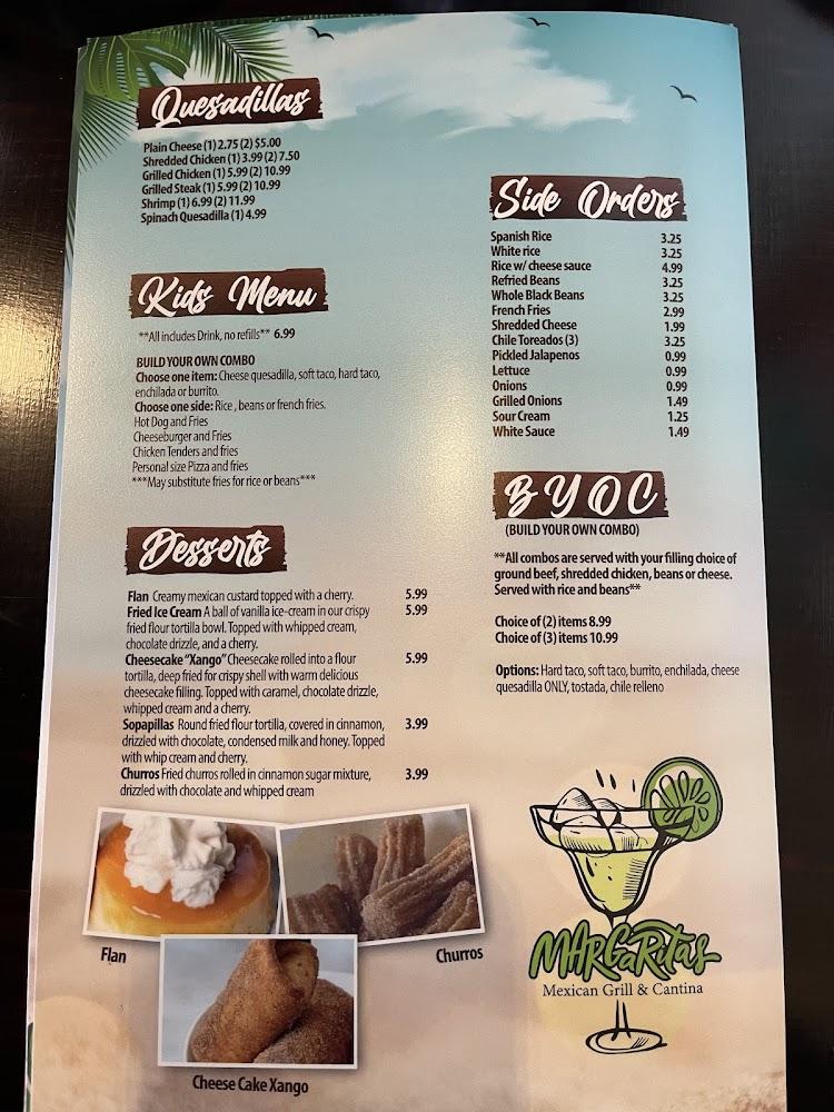 Margaritas Mexican Grill & Cantina Menu image 1