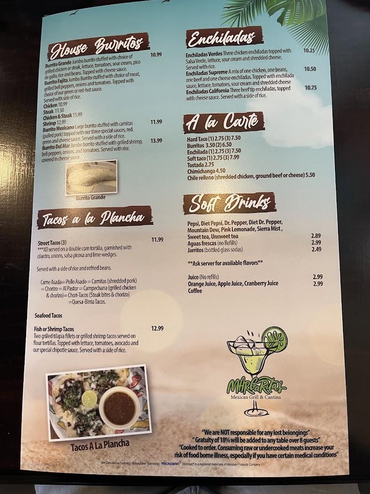 Margaritas Mexican Grill & Cantina Menu image 3